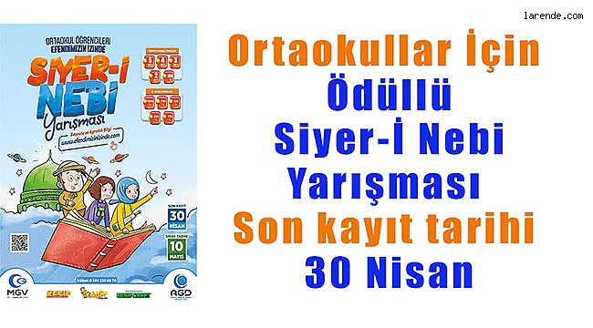 Ortaokullar İçin Ödüllü Siyer-İ Nebi Yarışması 