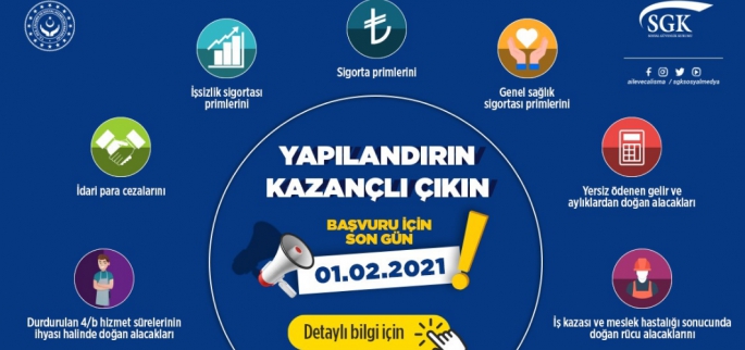 YAPILANDIRMADA SON TARİH!