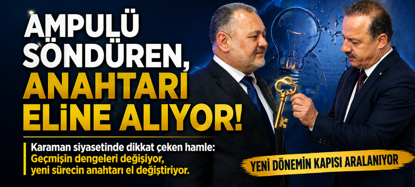 AMPUL SÖNÜYOR, ANAHTAR EL DEĞİŞTİRİYOR MU? KARAMAN SİYASETİNDE SESSİZ DEPREM! 