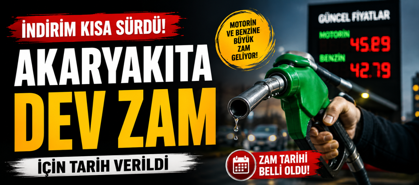 İndirim kısa sürdü! Akaryakıta dev zam için tarih verildi