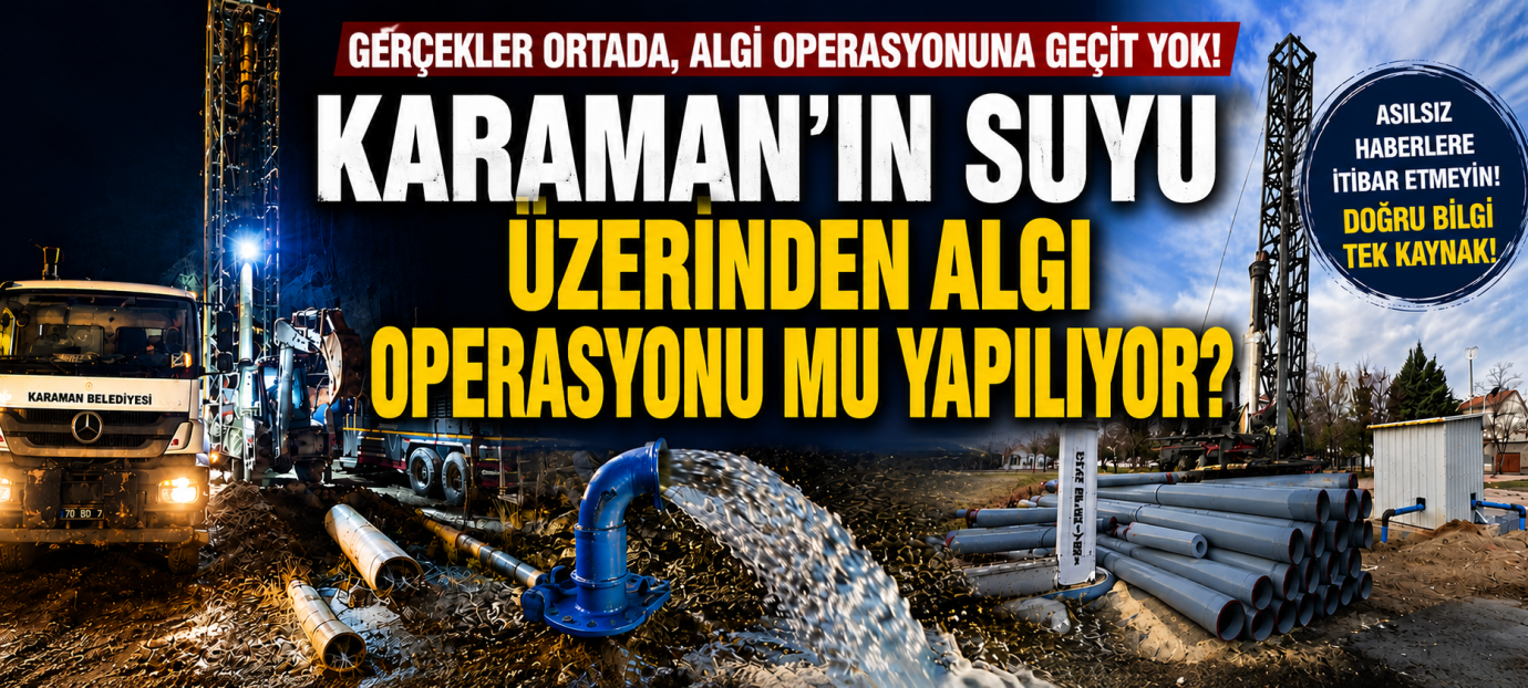 KARAMAN’IN SUYU ÜZERİNDEN ALGI OPERASYONU MU YAPILIYOR?