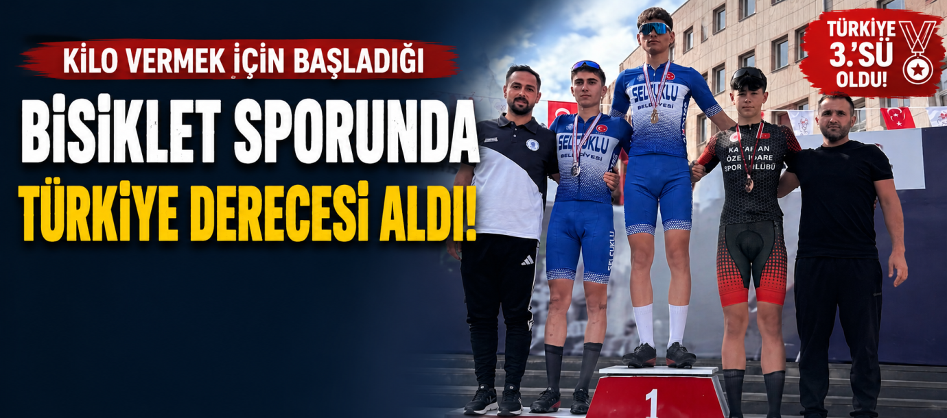 Kilo Vermek İçin Başladığı Bisiklet Sporunda Türkiye Derecesi Aldı