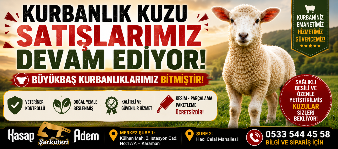 Kasap Adem’de Kurbanlık Kuzu Satışı Mesaisi Başladı!