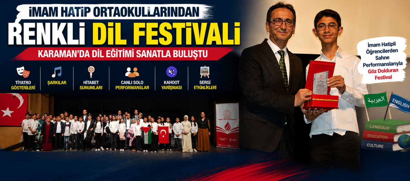 İmam Hatip Ortaokullarından Renkli Dil Festivali