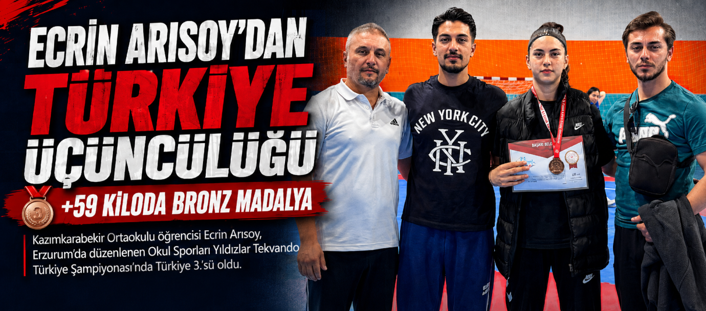 Ecrin Arısoy’dan Türkiye Üçüncülüğü