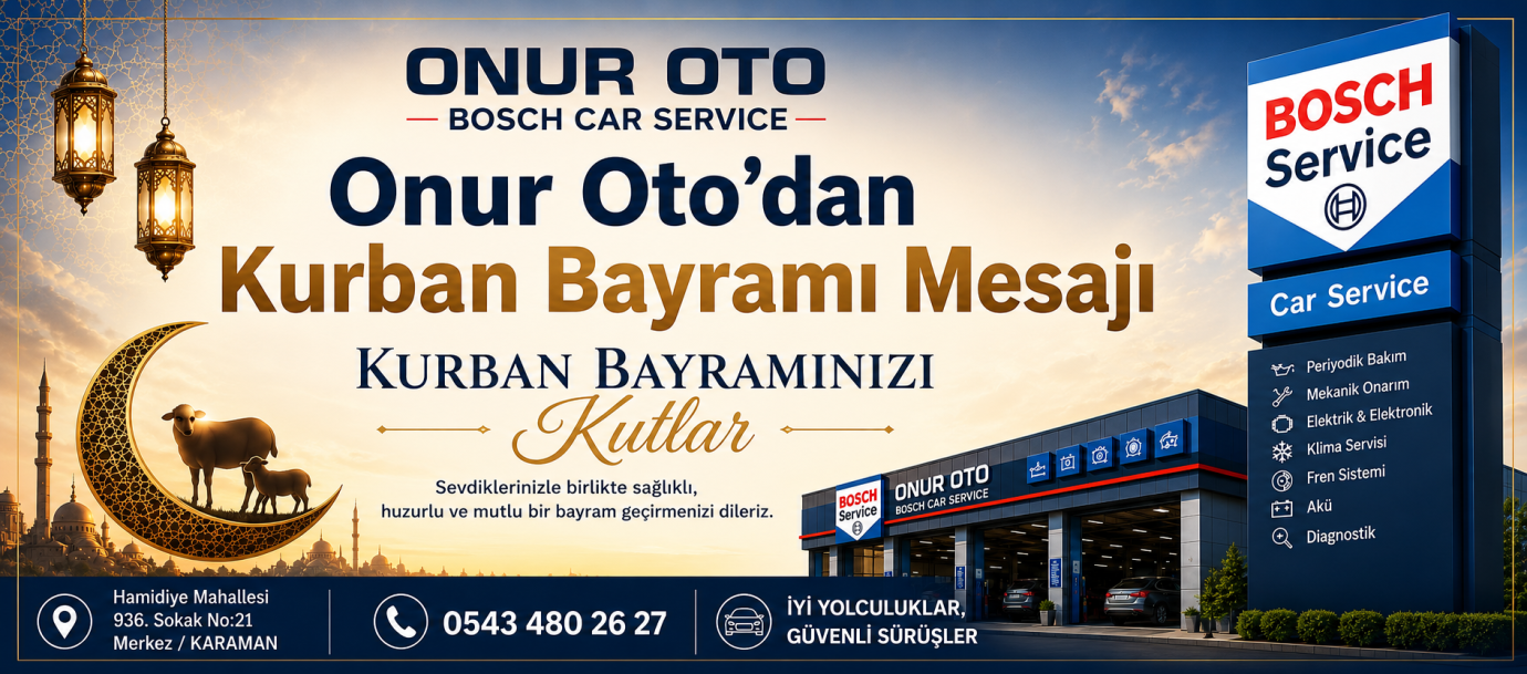 Onur Oto Bosch Car Service’ten Kurban Bayramı Mesajı