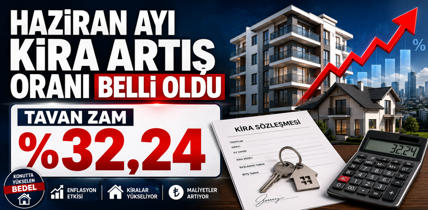 Haziran Ayı Kira Artış Oranı Belli Oldu