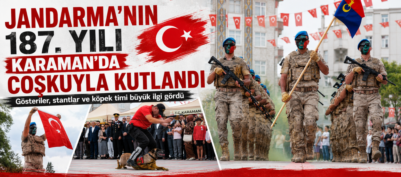 Jandarmanın 187. Kuruluş Yıl Dönümü Karaman’da Coşkuyla Kutlandı