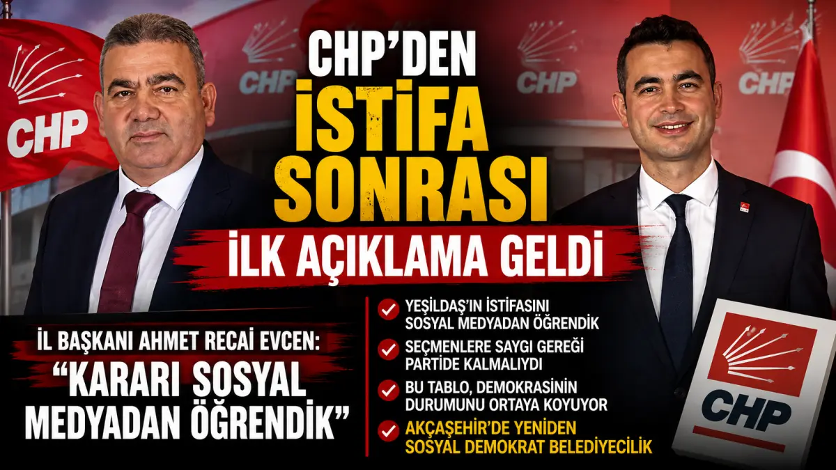 CHP'den İstifa Sonrası İlk Açıklama: "Kararı Sosyal Medyadan Öğrendik"