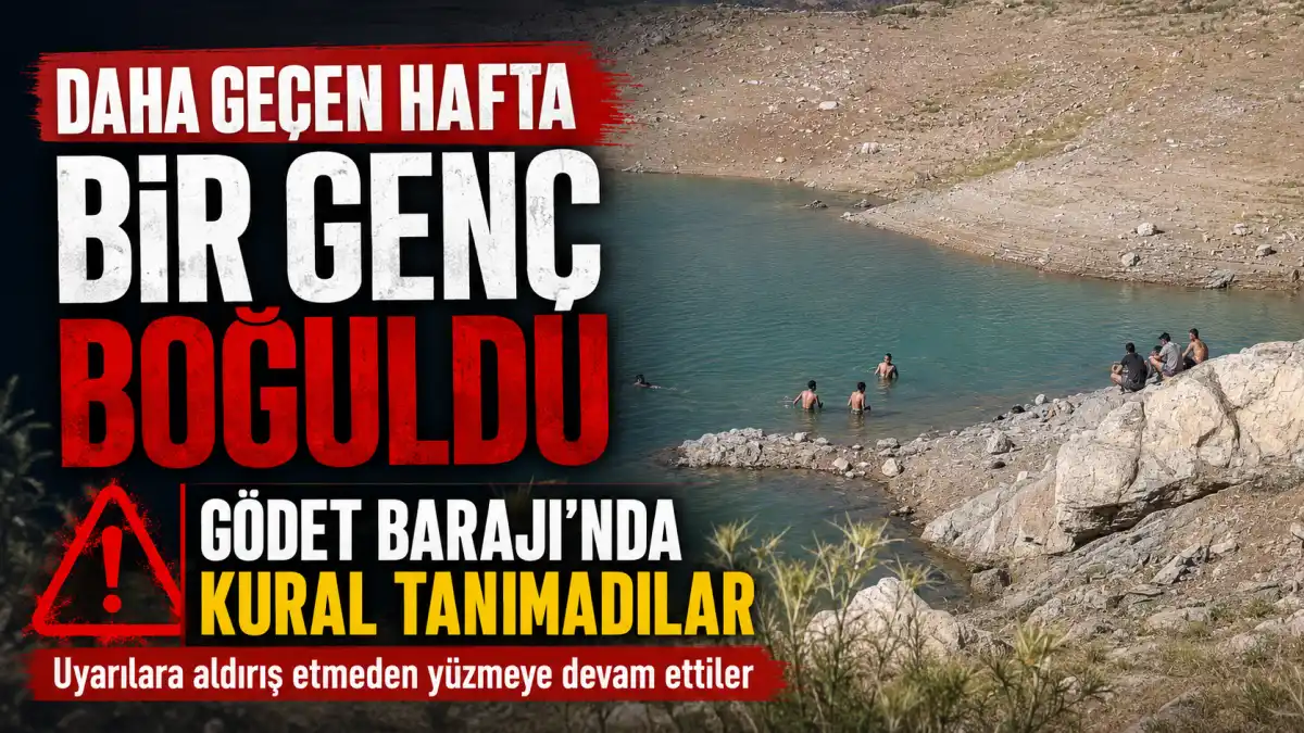 Daha Geçen Hafta Bir Genç Boğuldu! Gödet Barajı’nda Kural Tanımaz Görüntüler