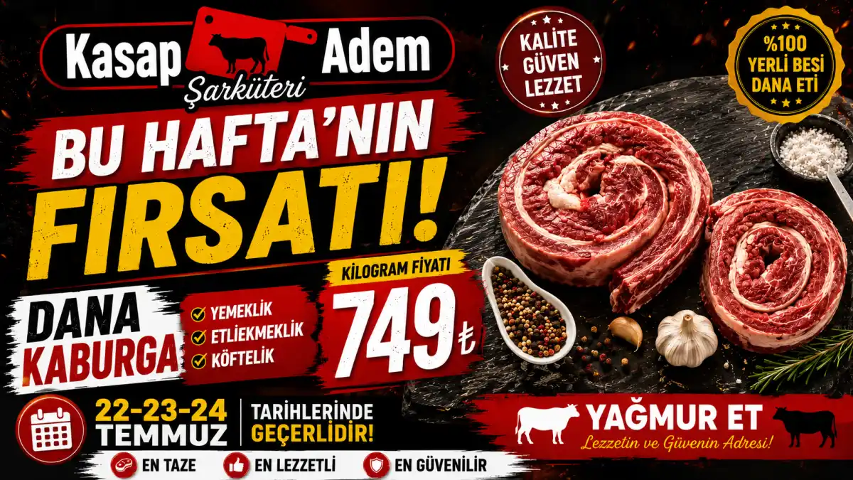 Kasap Adem'den Haftanın Fırsatı: Dana Kaburgada Kaçırılmayacak Kampanya!